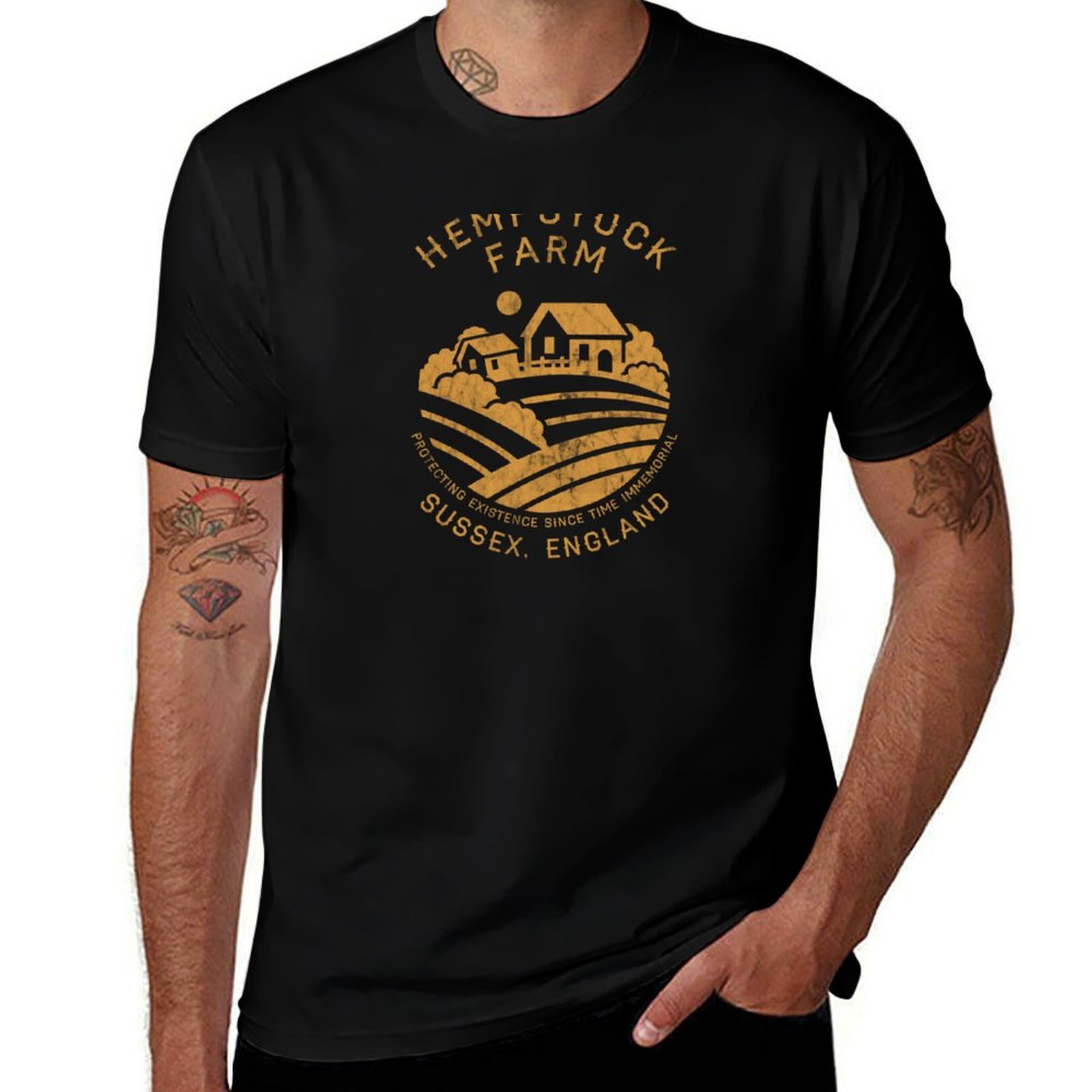 Urban Farming In China - T-shirt Hempstock Farm, modello casual e