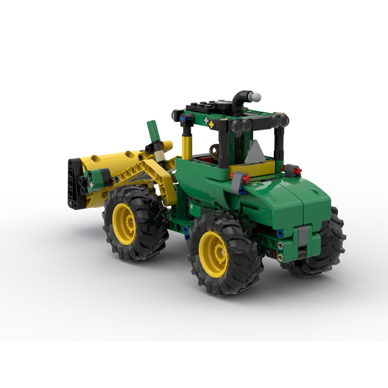 Urban Farming For Kids - MOC-130884 Modello di Bulldozer con Caricatore