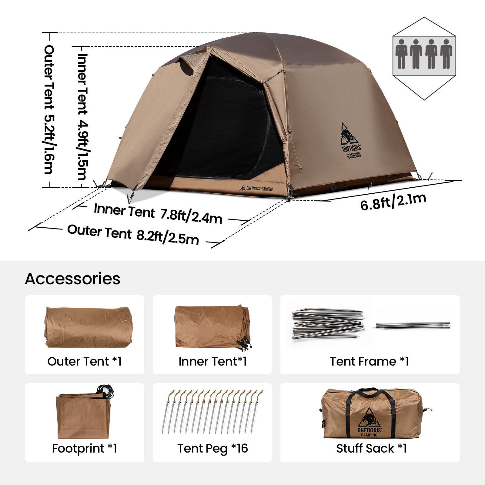 Tenda da campeggio OneTigris J - Grow Tent 4X4 recensione e prezzo